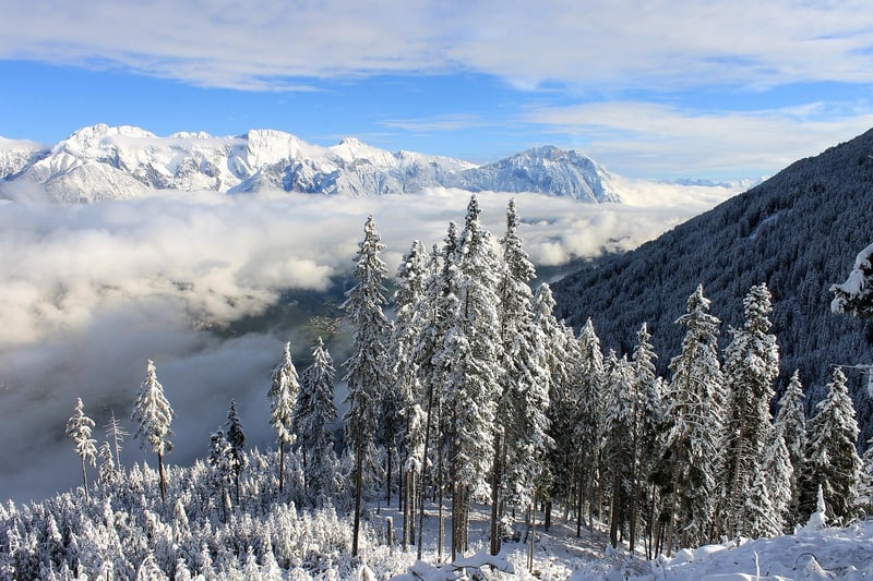 Snowy peaks